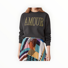 SUNCOO "Amour" Serge Sweatshirt - Carbon