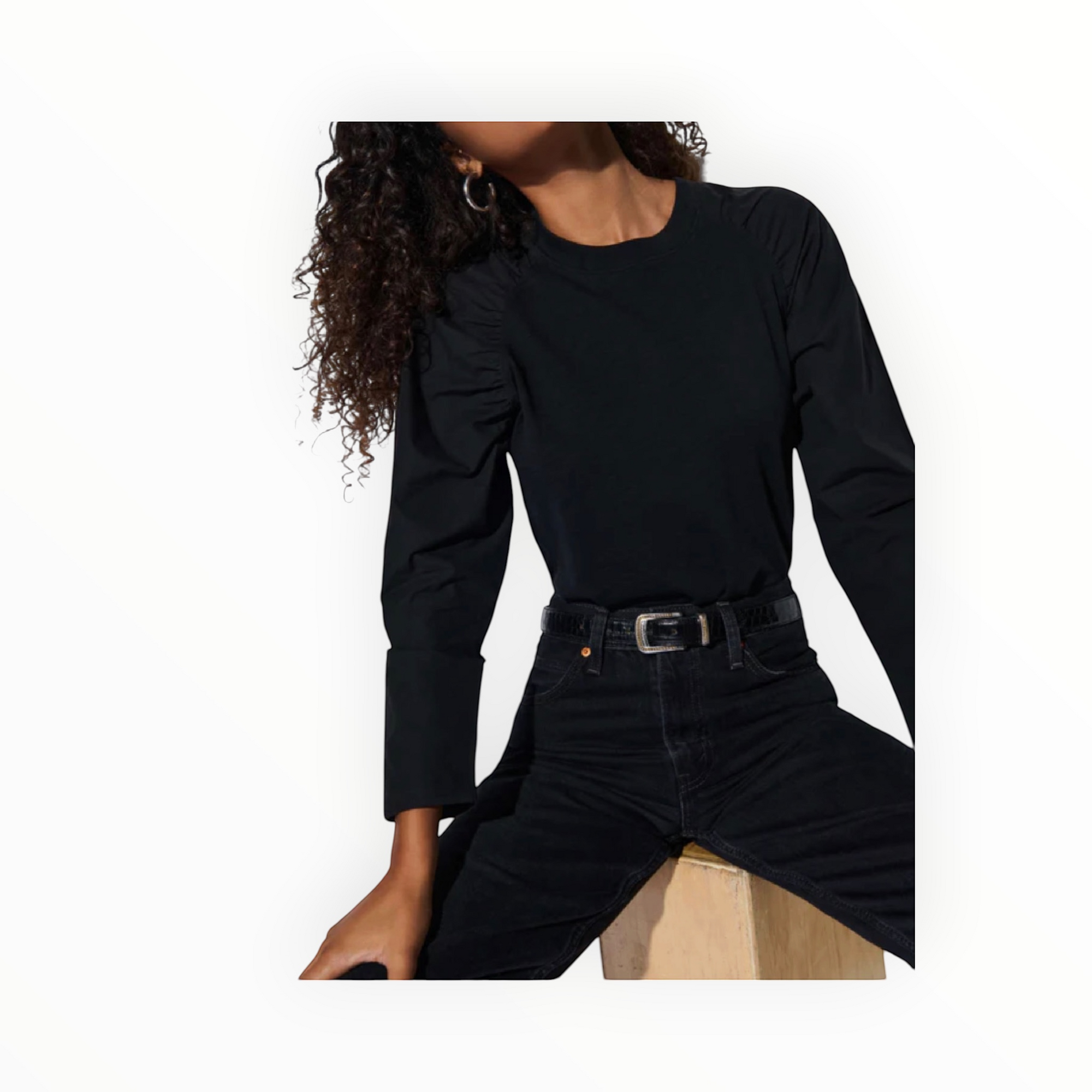 Nation Ltd Ruthie Top - Jet Black