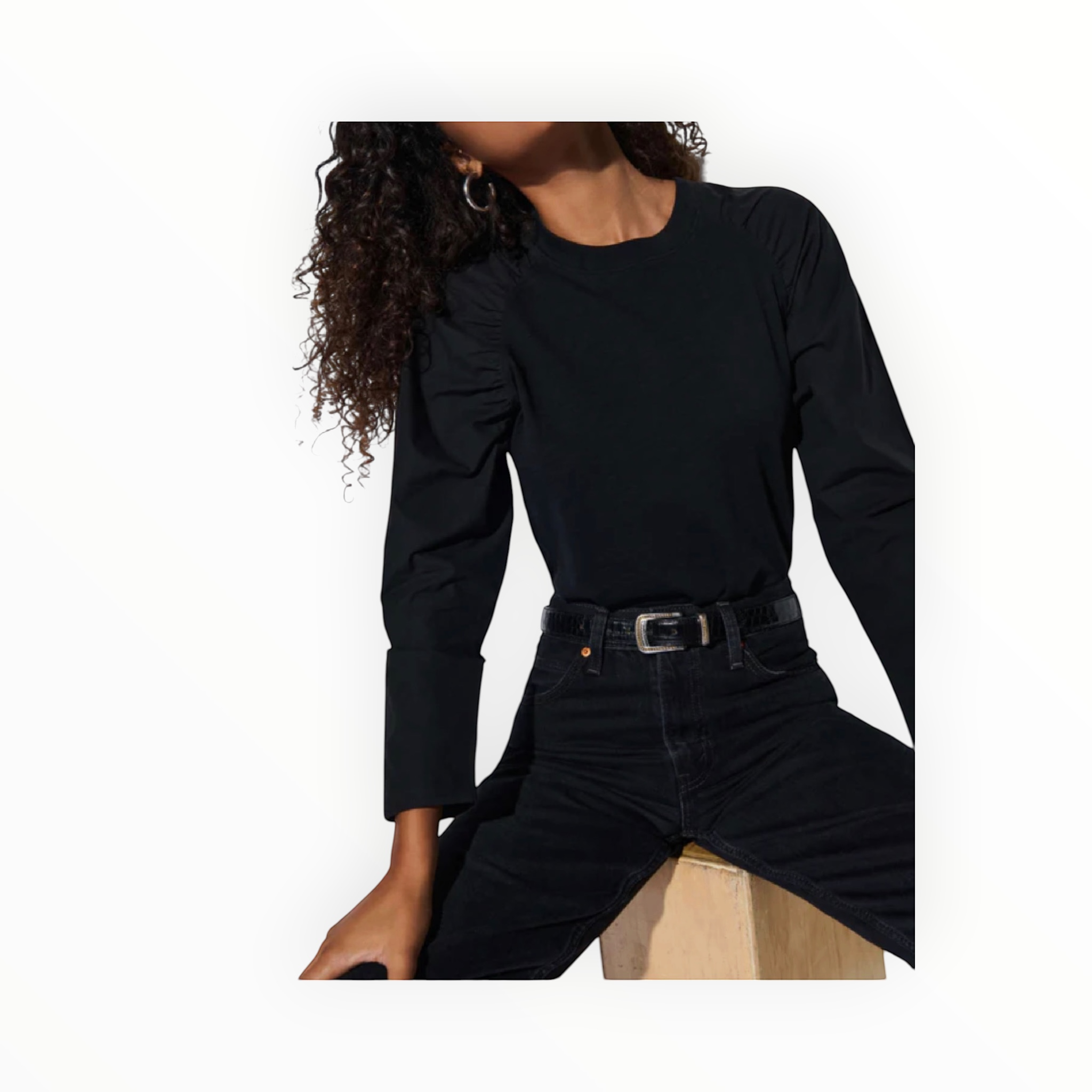 Nation Ltd Ruthie Top - Jet Black