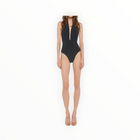 Norma Kamali Halter Low Back Mio - Black