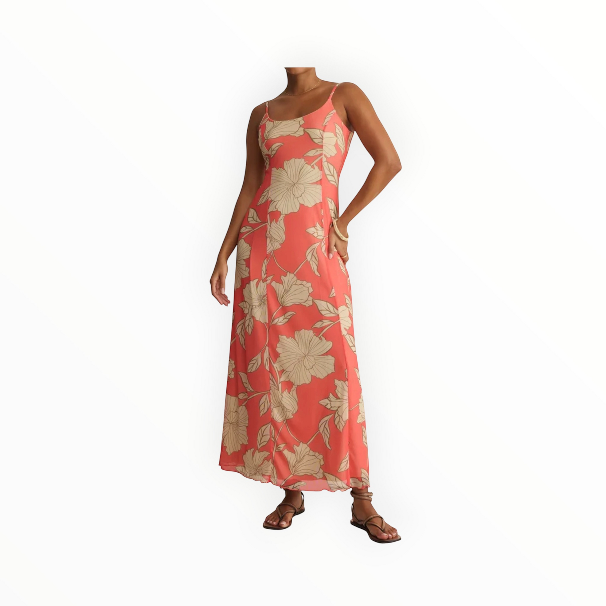Z Supply Charisma Bloom Midi Dress - Gelato
