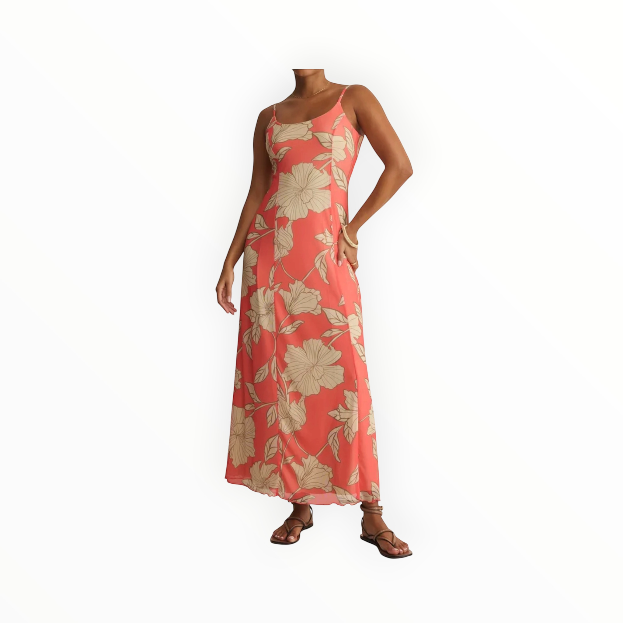 Z Supply Charisma Bloom Midi Dress - Gelato