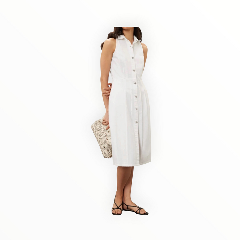 DL1961 Daphne Denim Dress - White