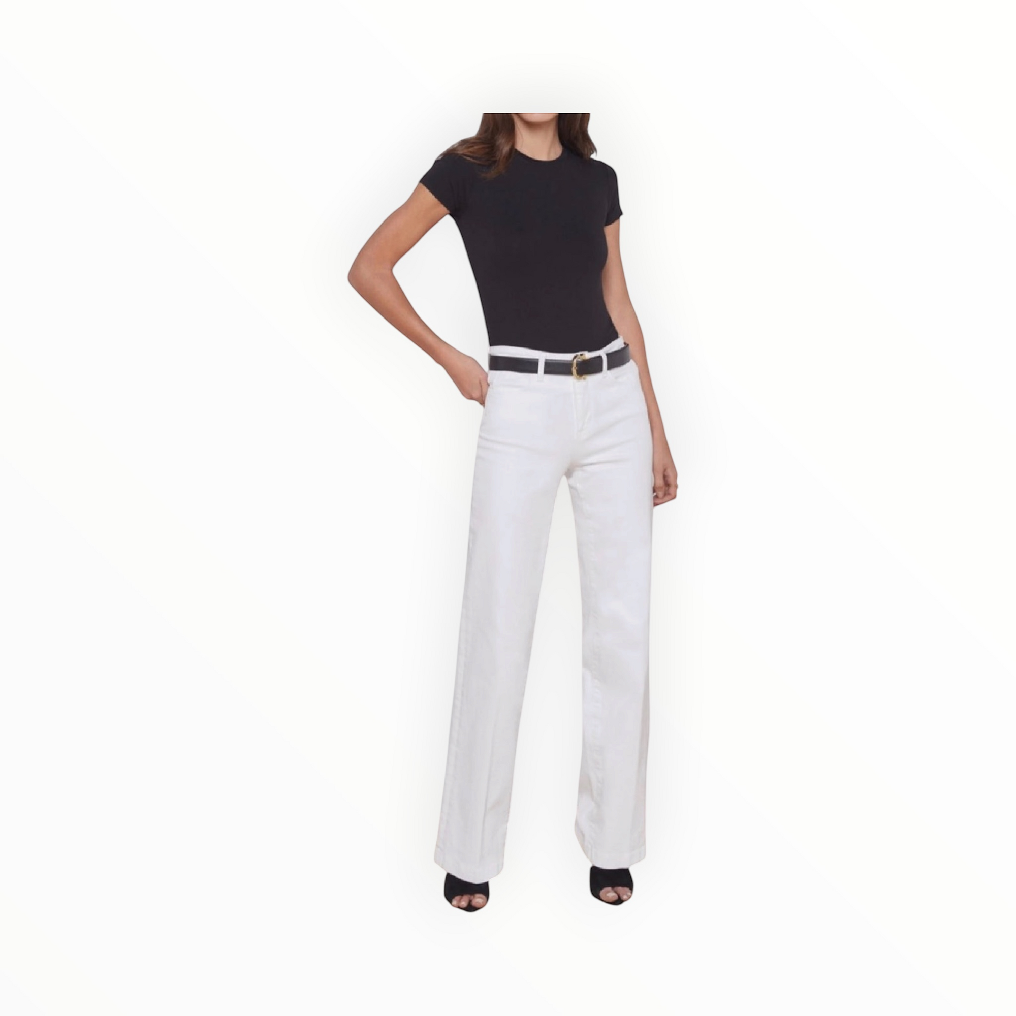 L’Agence Clayton Wide-Leg Jean - Blanc