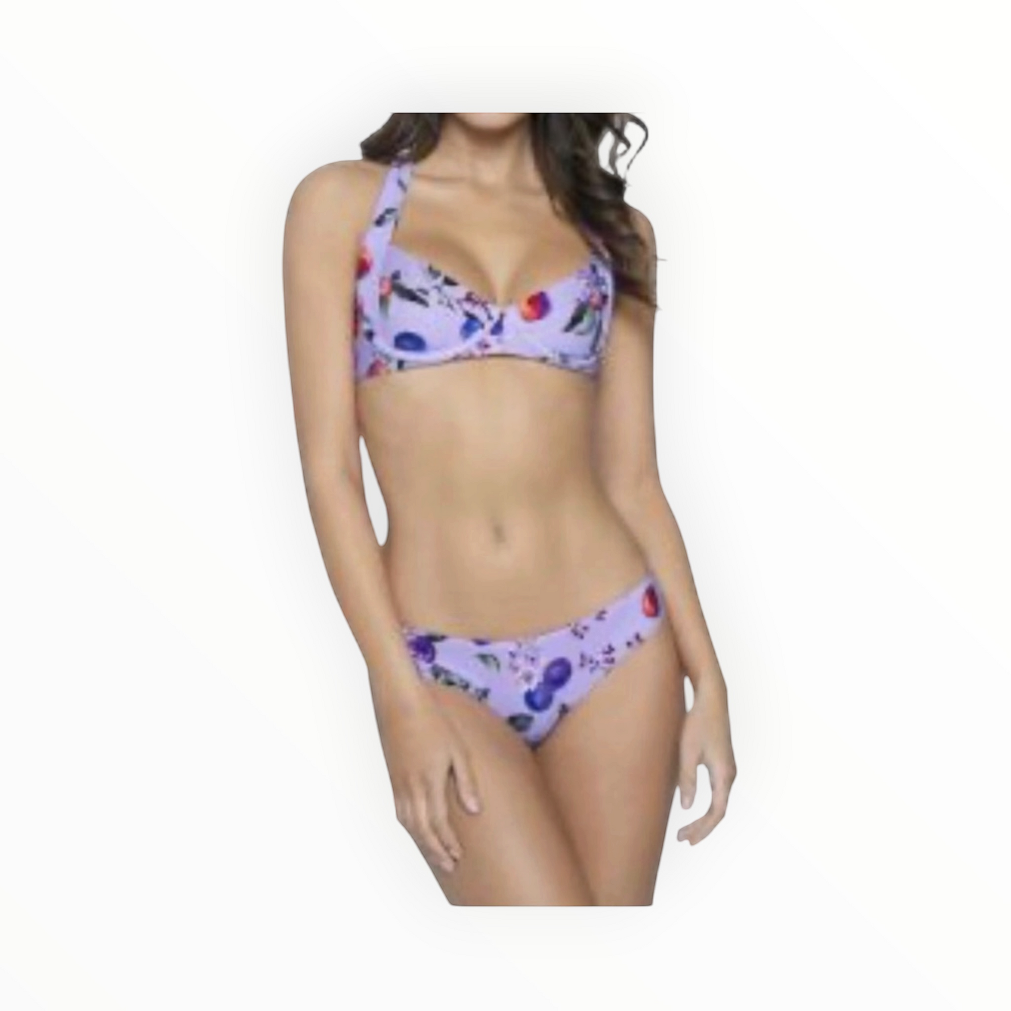 PQ Swim Basic Ruched Bikini Bottom - Passionfruit