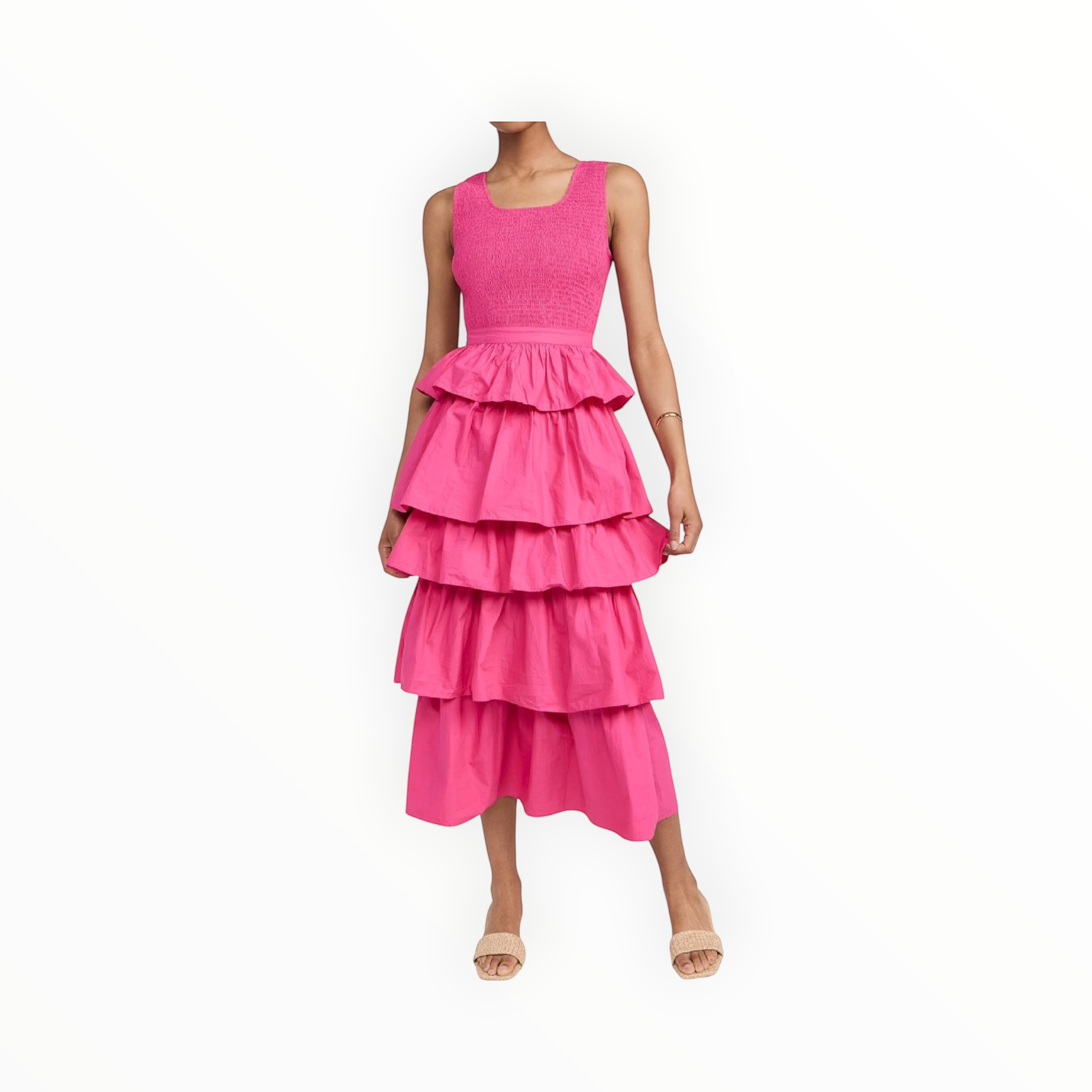 RHODE Nia Dress - Hot Pink