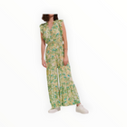 Poupette St. Barth Belene Long Jumpsuit - Green Orchid