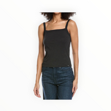 rag & bone The Slub Square Neck Tank - Black