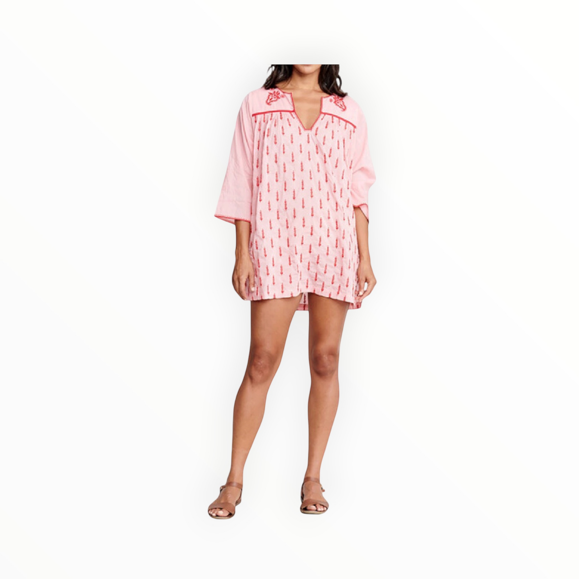 Pink Chicken Jade Tunic Coverup - Peony
