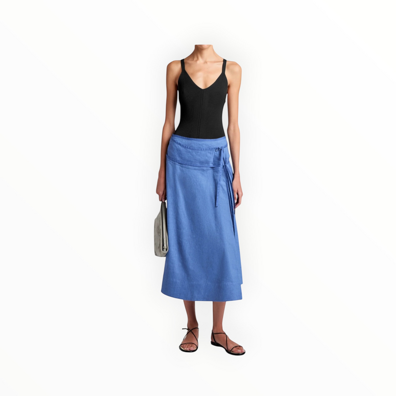 Proenza Schouler White Label Jovie Wrap Skirt - Denim