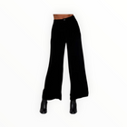 Bella Dahl Velvet Wide Leg Trouser - Black