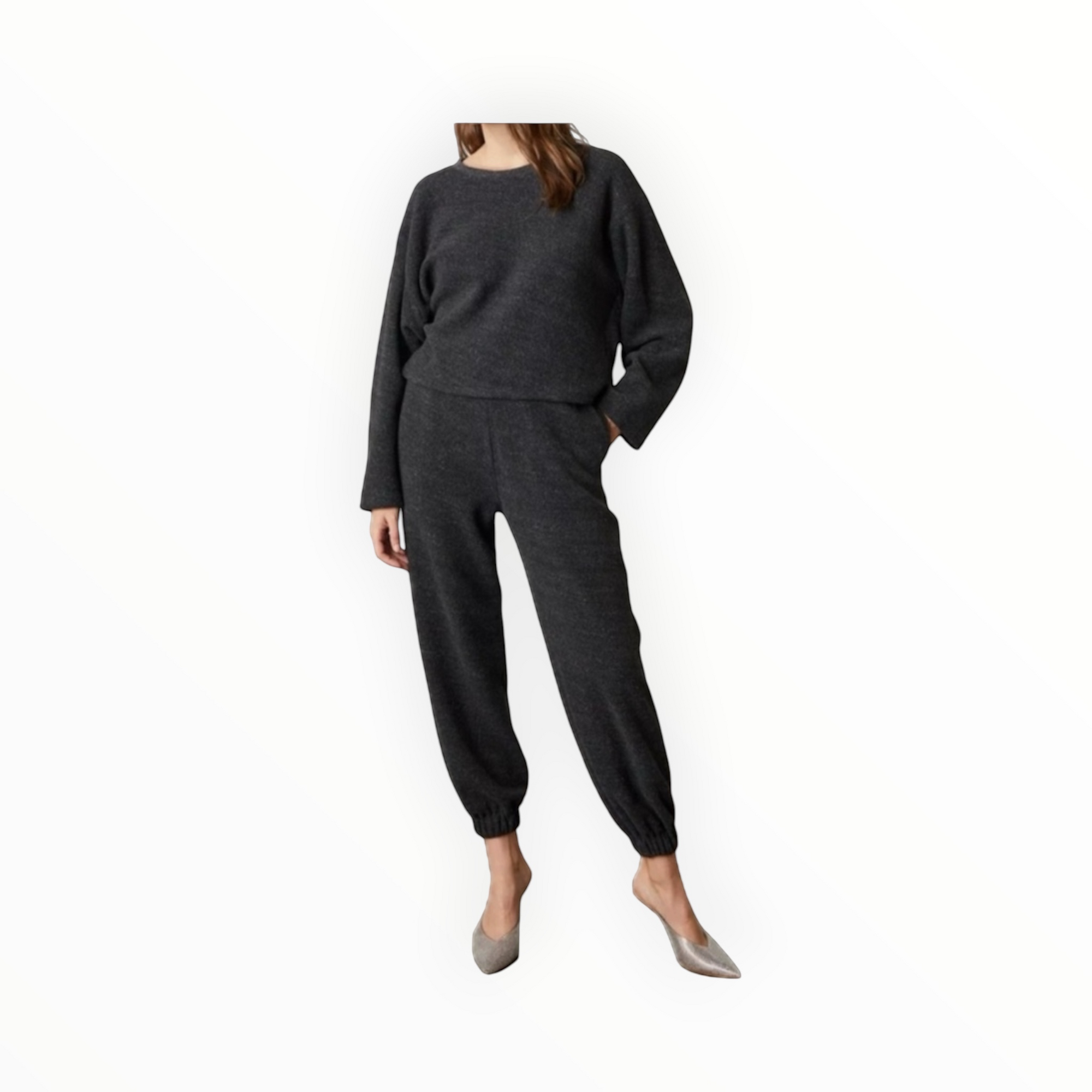 Velvet by Graham & Spencer Brookie Fleece Jogger - Charcoal