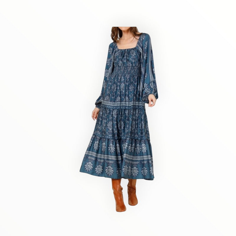 Omika Monica Midi Dress - Siya Aegean