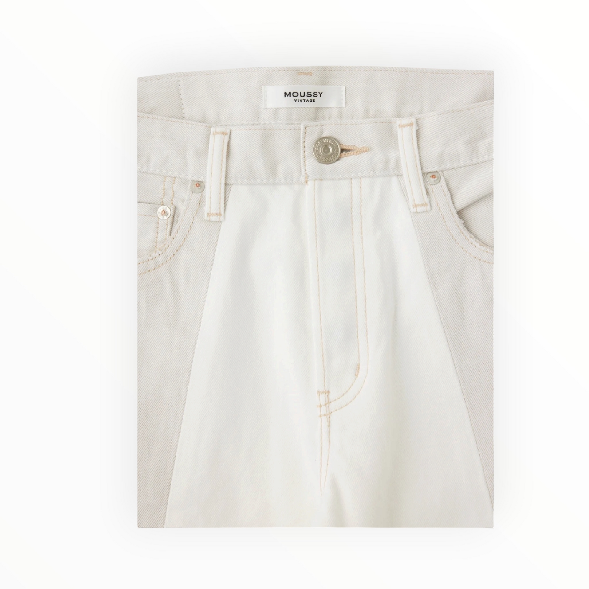 Moussy Vintage Raintrec Straight - 010 White
