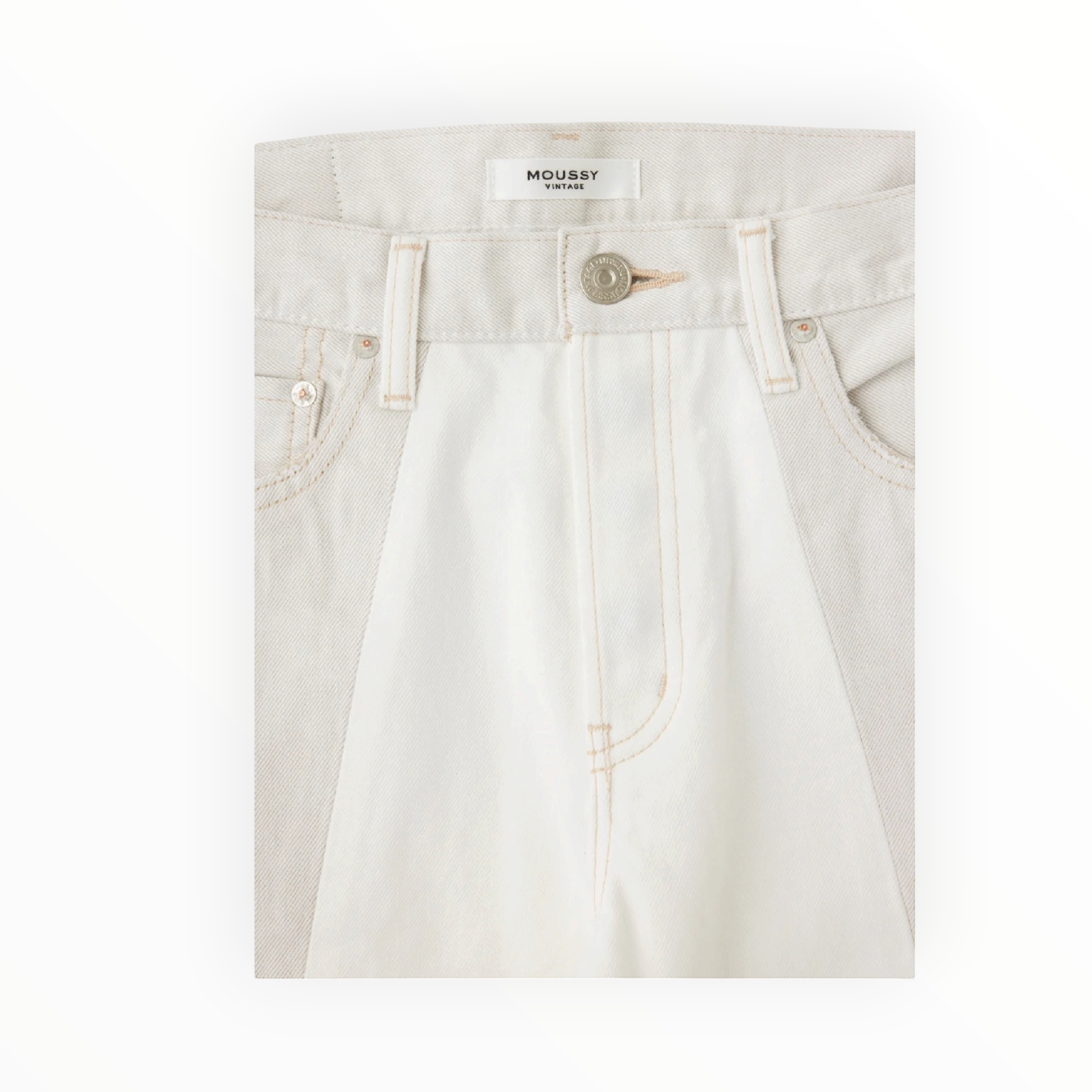 Moussy Vintage Raintrec Straight - 010 White