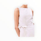 Beatrice .b Flared Dress Of Poplin With Elastic & Laces - White