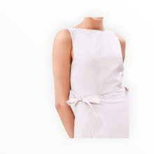 Beatrice .b Flared Dress Of Poplin With Elastic & Laces - White