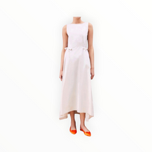 Beatrice .b Flared Dress Of Poplin With Elastic & Laces - White