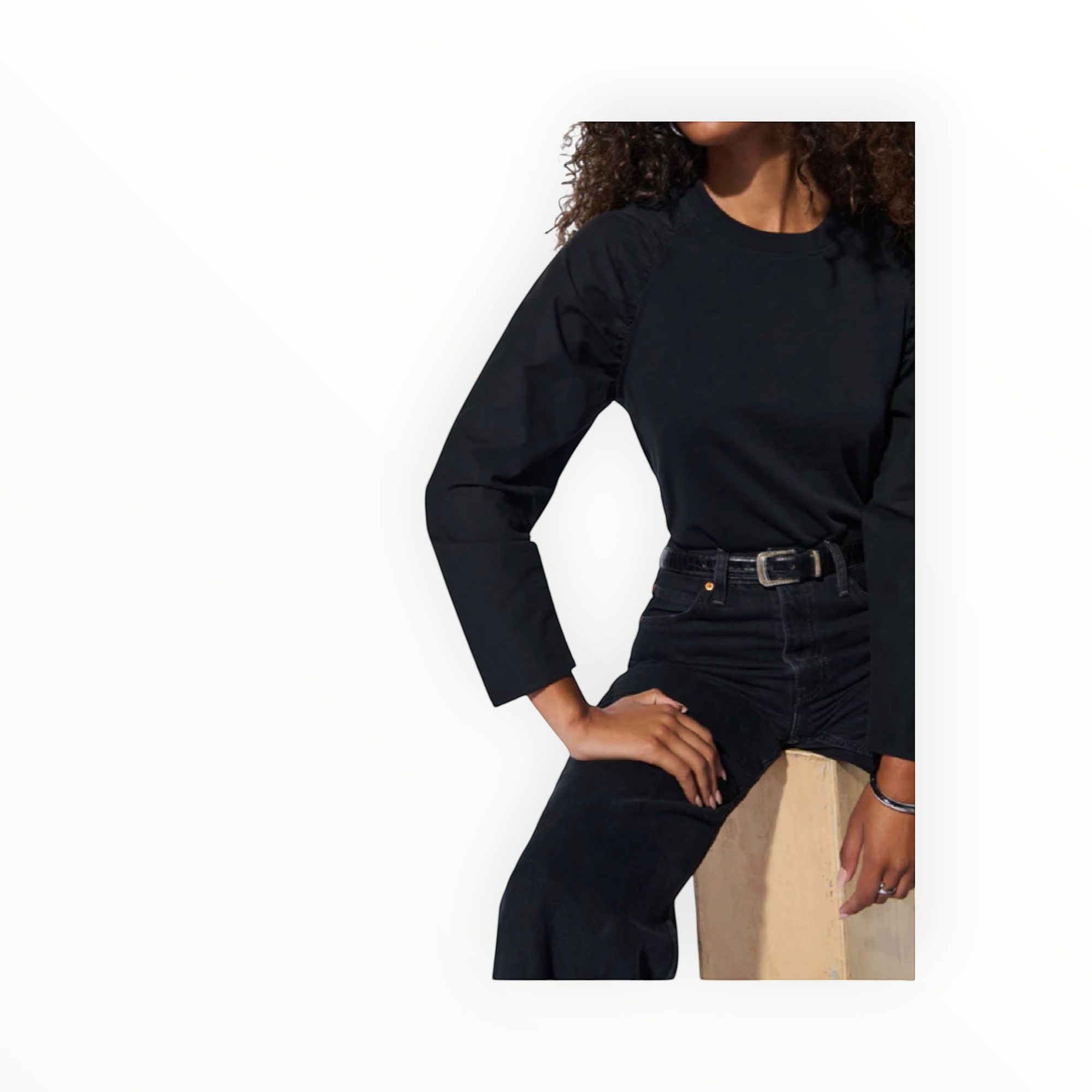 Nation Ltd Ruthie Top - Jet Black
