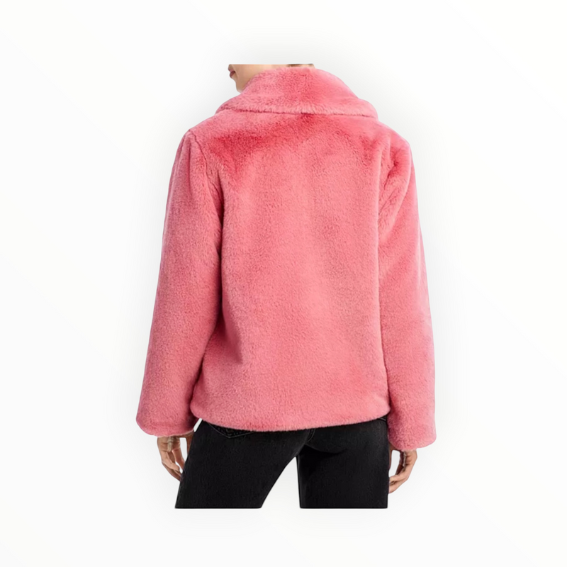 Apparis Milly Faux Fur Coat - Pink