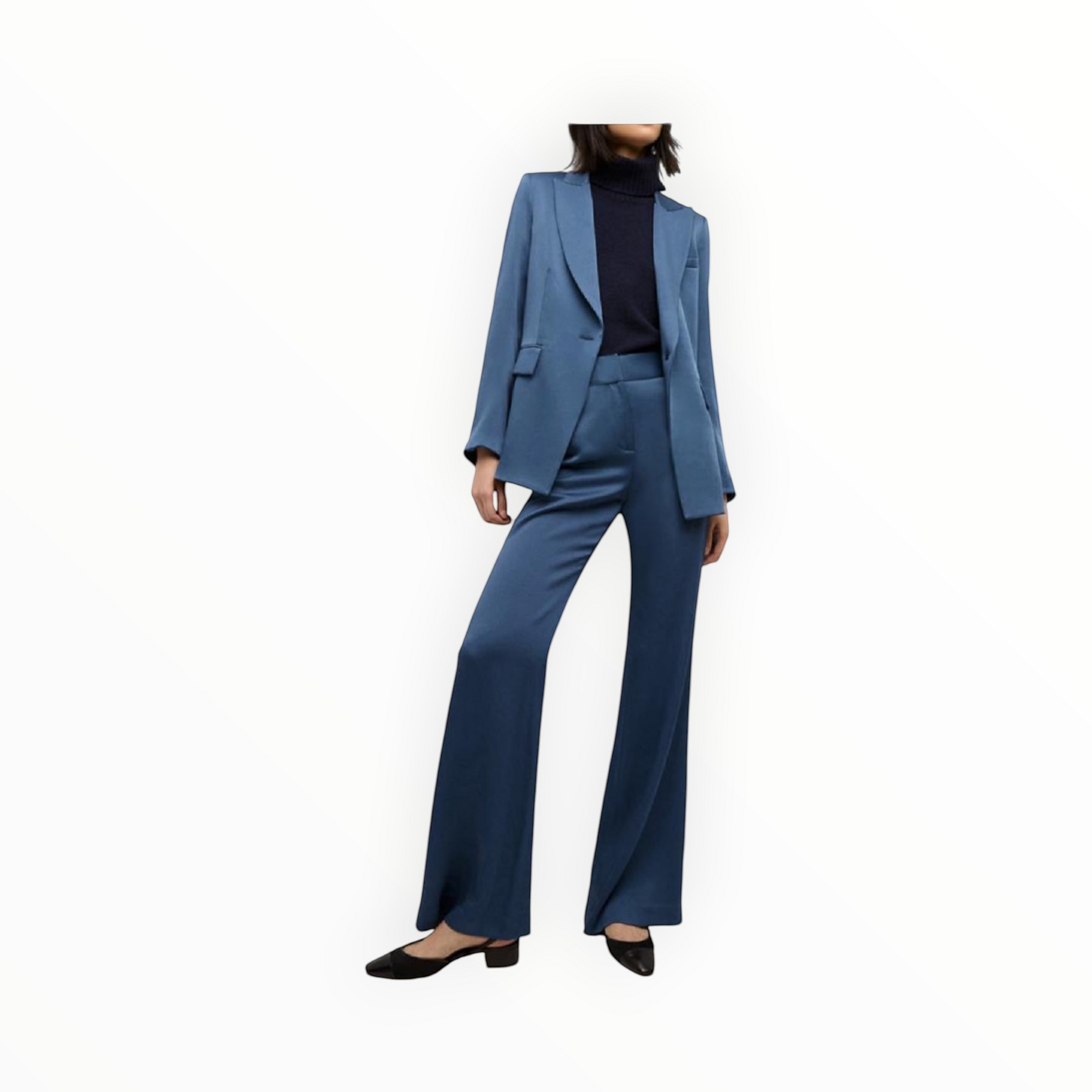 Veronica Beard Long and Lean Dickey Jacket - Blue Stone