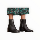 Loeffler Randall Blakely Square Toe Mid Heel Boot - Black