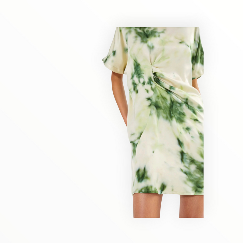 Rabens Saloner Inaz Fusion Dress - Green Combo