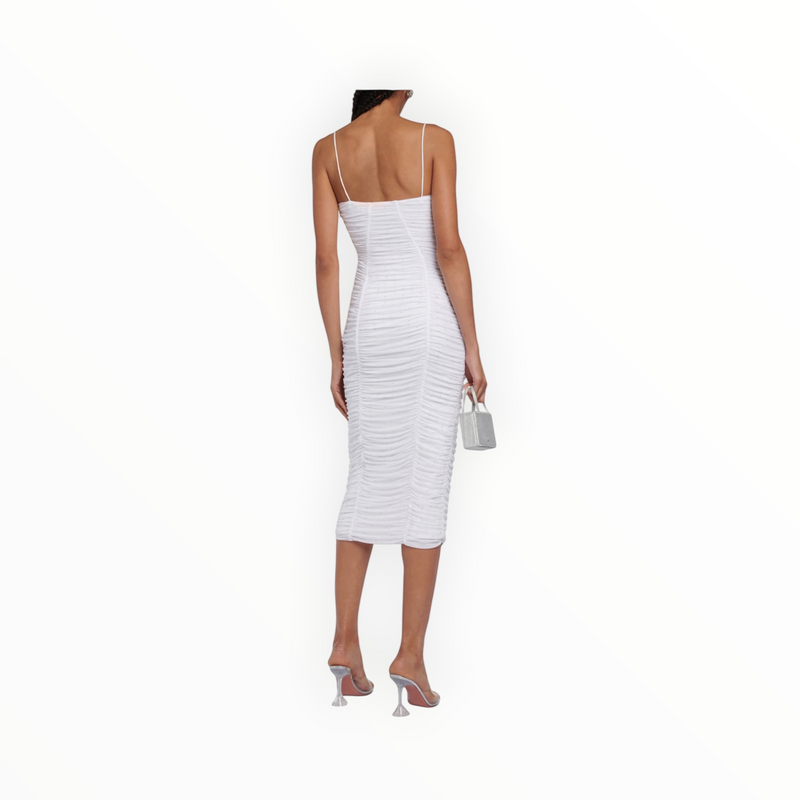 Rotate Birger Christensen Crystal Embellished Dress - White