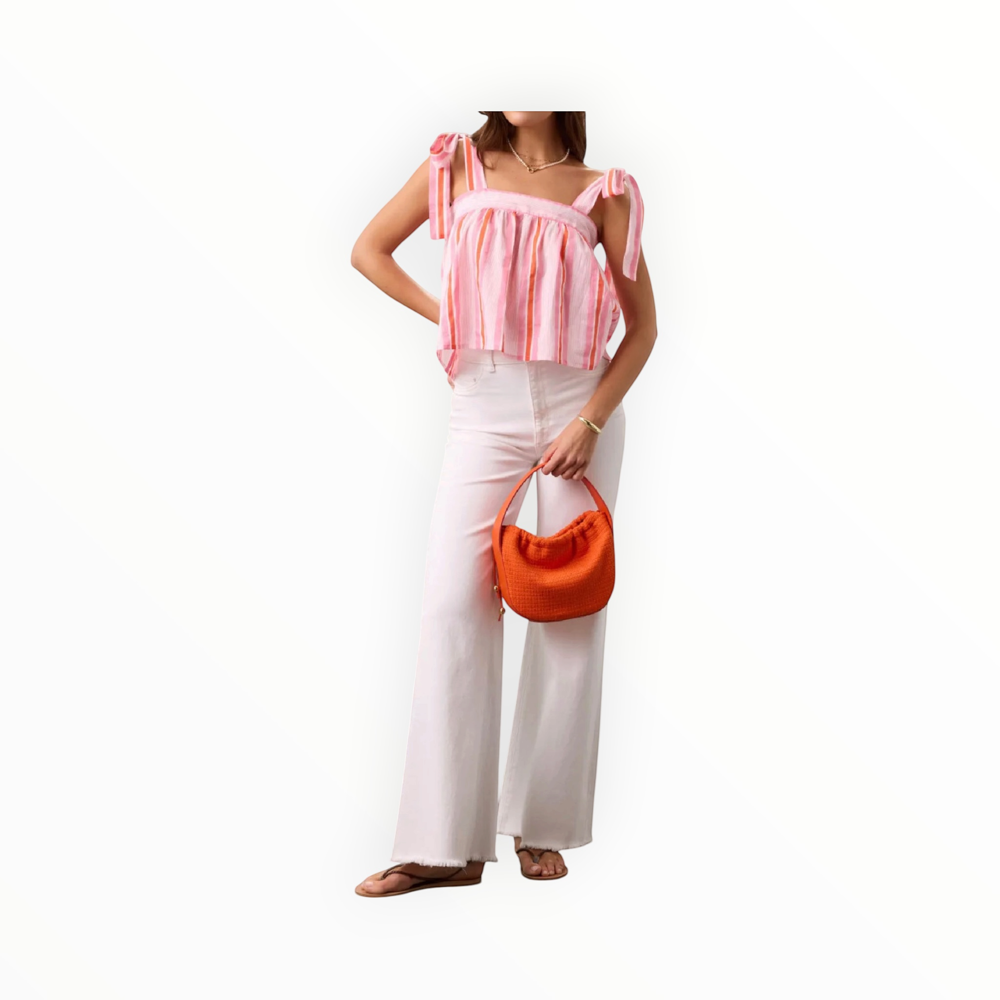 SZ Blockprints Emma Tank - Barbie Pink/Ferarri Red