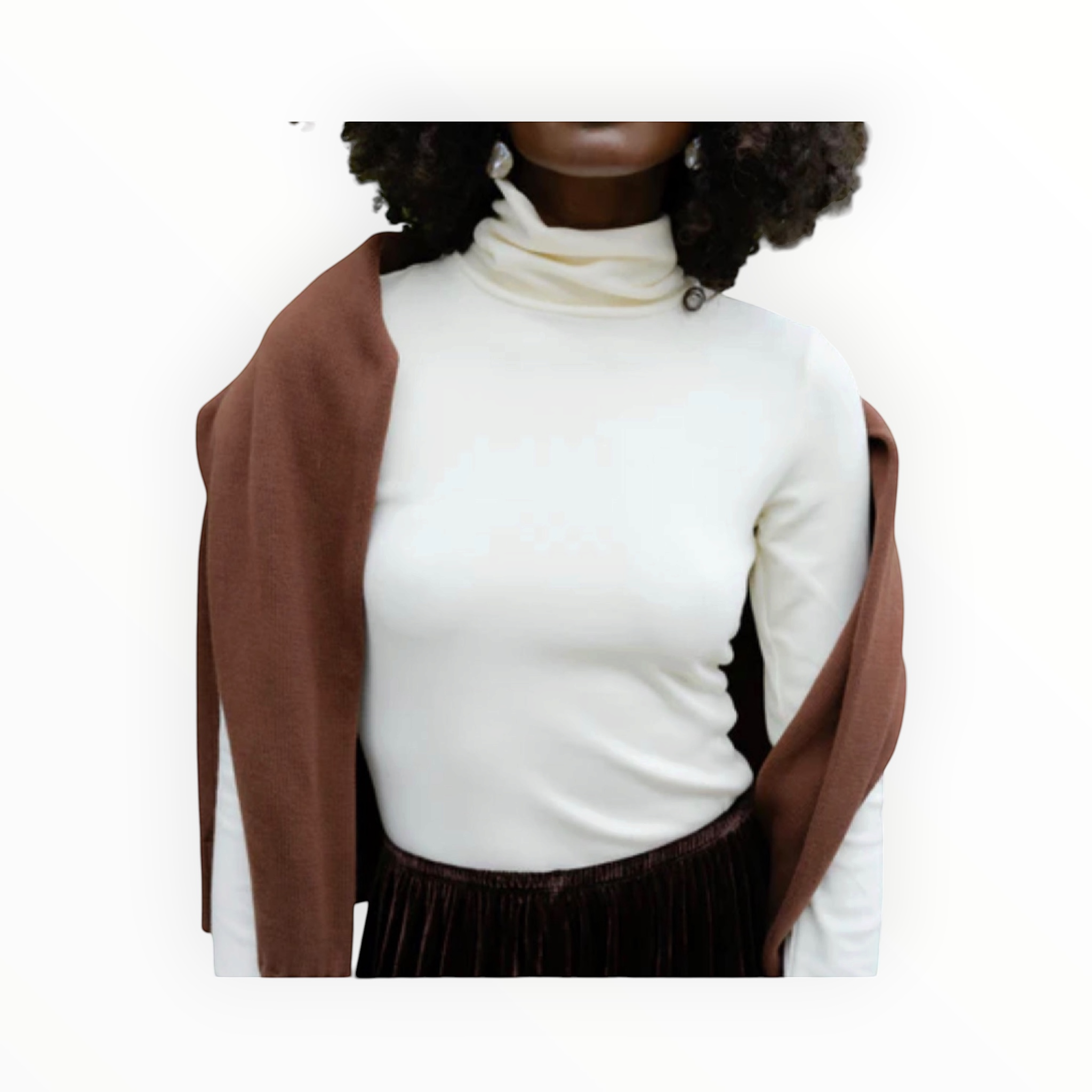 DONNI. The Baby Rib Turtleneck - Powder