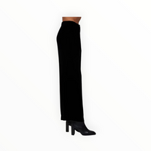 Bella Dahl Velvet Wide Leg Trouser - Black