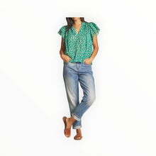 Trovata Clover Blouse - Spirulina Flower