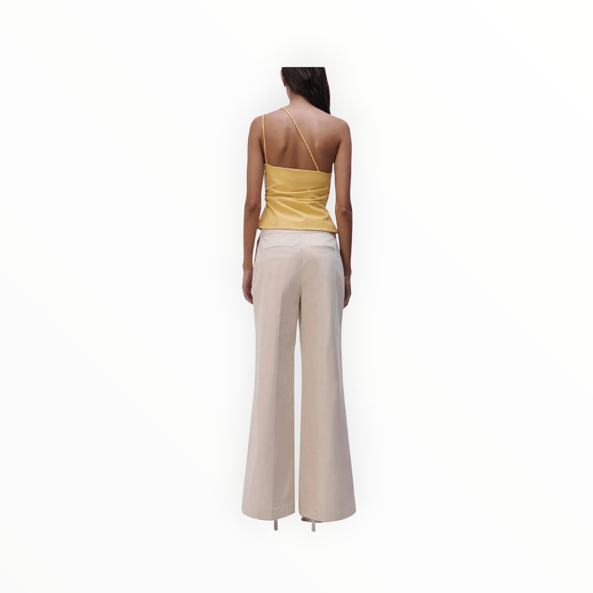 SIMKHAI Rory Draped Pant - Vanilla