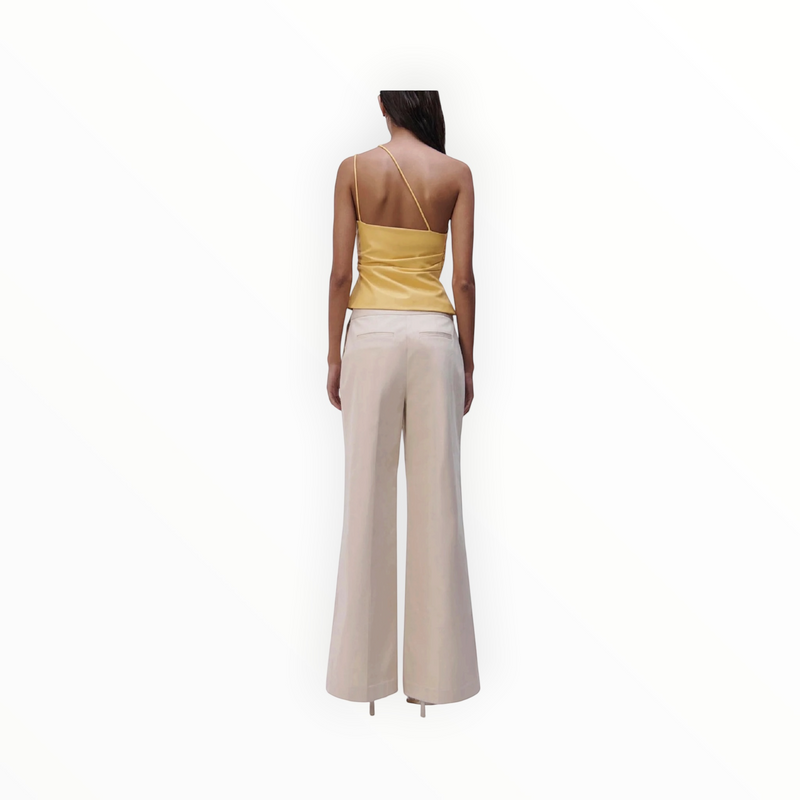 SIMKHAI Rory Draped Pant - Vanilla