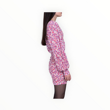 Sabina Musayev Capella Puff Sleeve Dress - Red Floral Multi