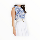 Aqua Blu Australia Azalea Klara Top - Blue/White