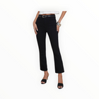 L'Agence Mira Cropped Bootcut Jean - Black