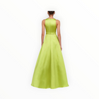 THEIA Minta Mikado Halter Gown - Herbal Drift