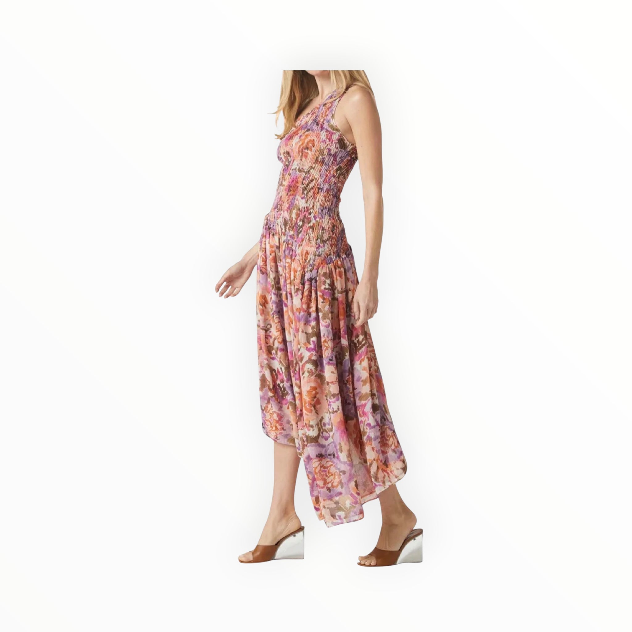 MISA Lydia Dress - Sunset Blooms