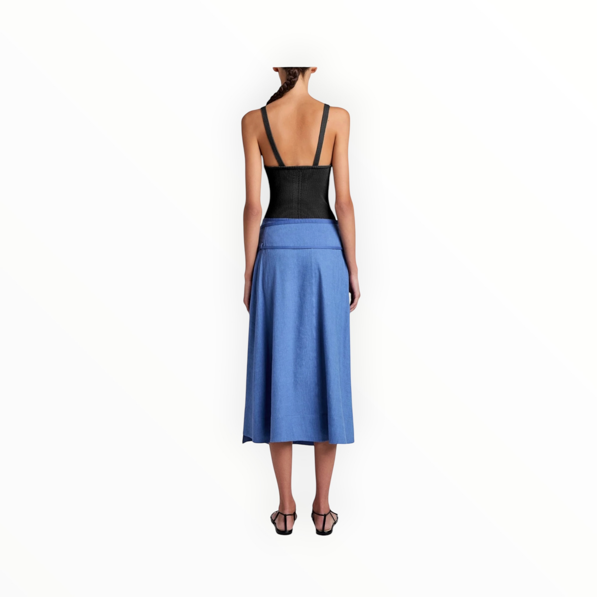 Proenza Schouler White Label Jovie Wrap Skirt - Denim