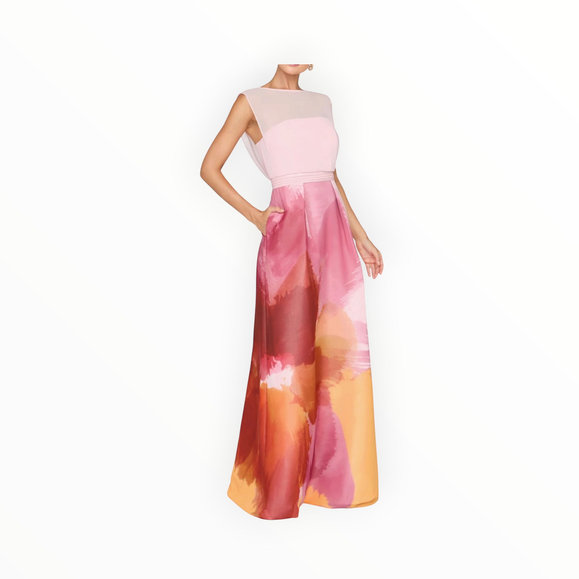 Kay Unger Tess Gown - Bloom Sunset Multi
