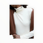 DONNI. The Baby Rib Turtleneck - Powder