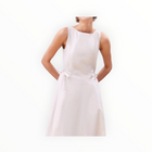 Beatrice .b Flared Dress Of Poplin With Elastic & Laces - White