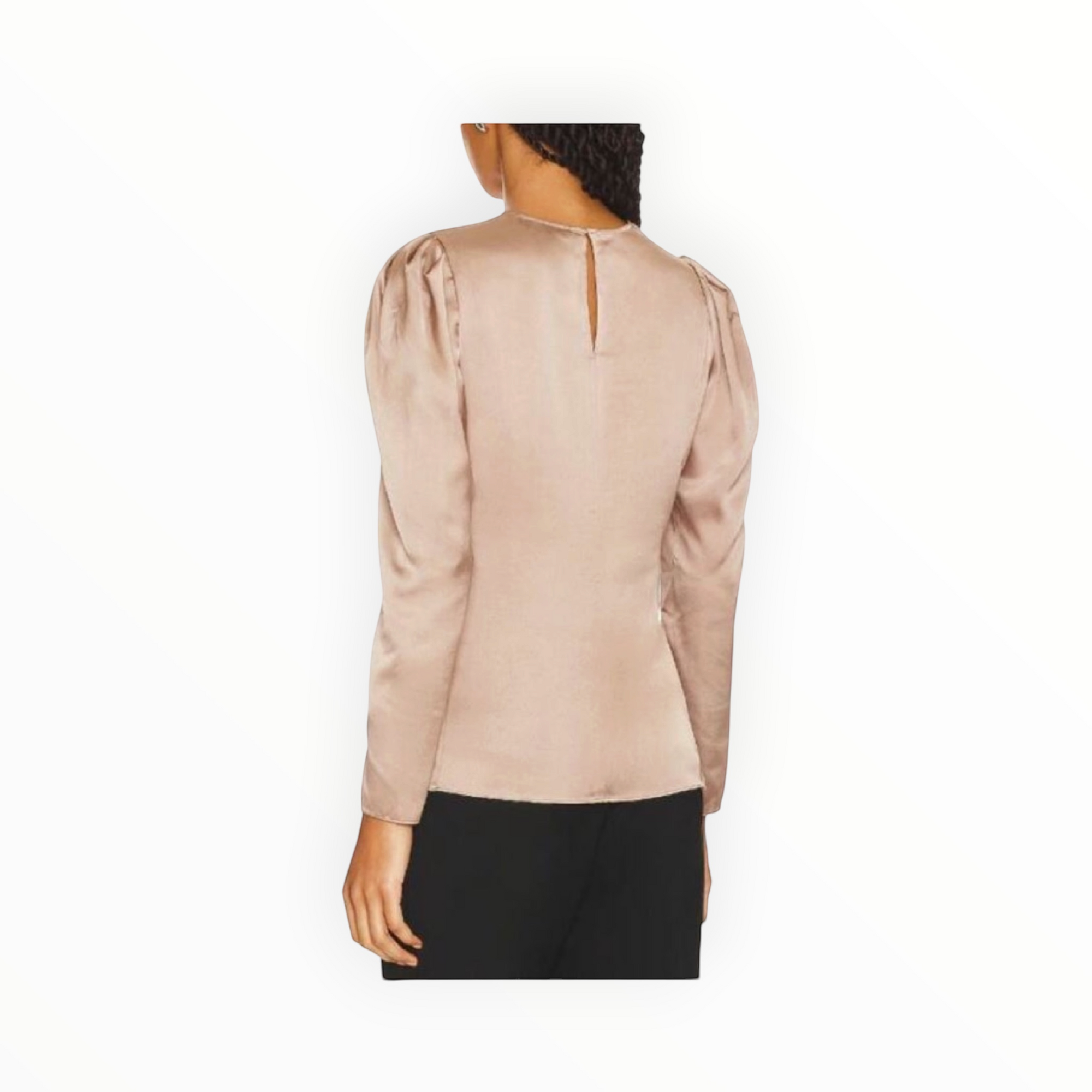 Frame Draped Femme Blouse - Mocha