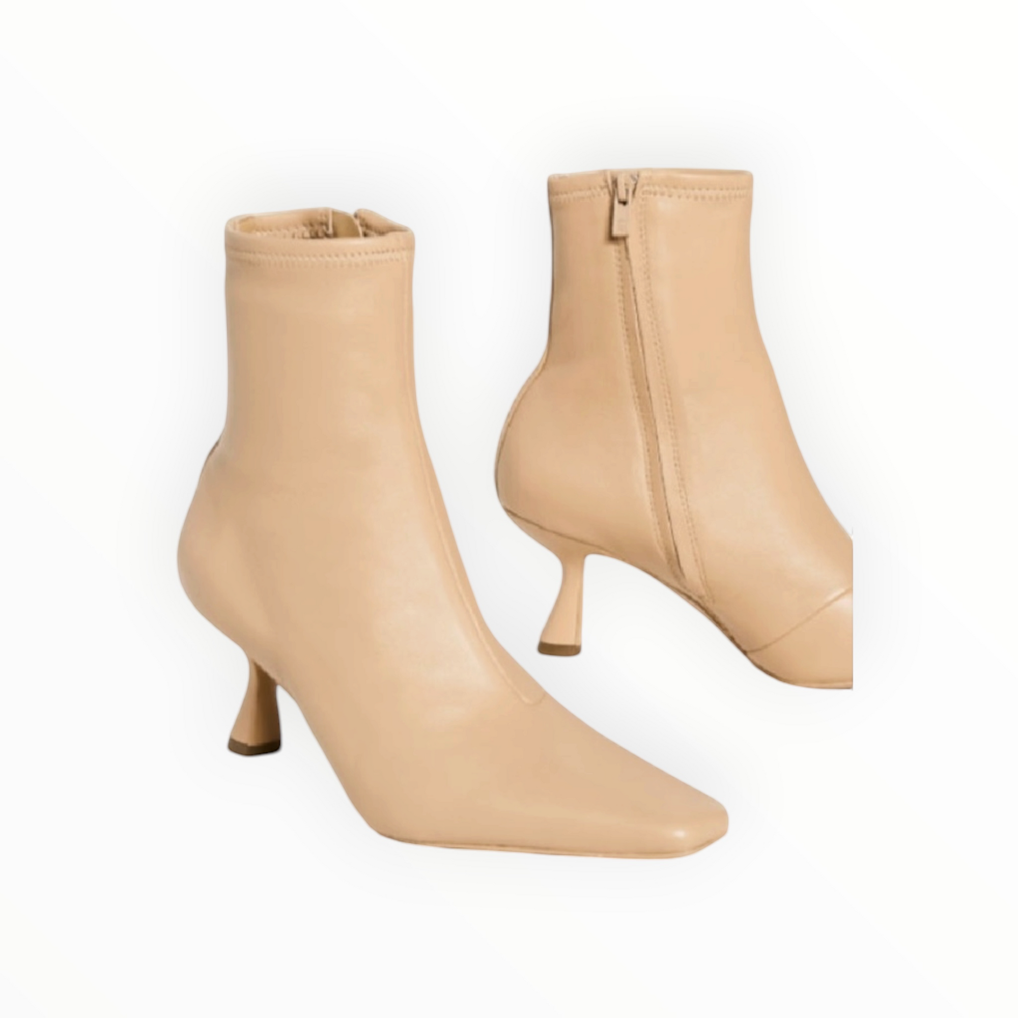 Loeffler Randall Thandy Curved Boot - Bisque