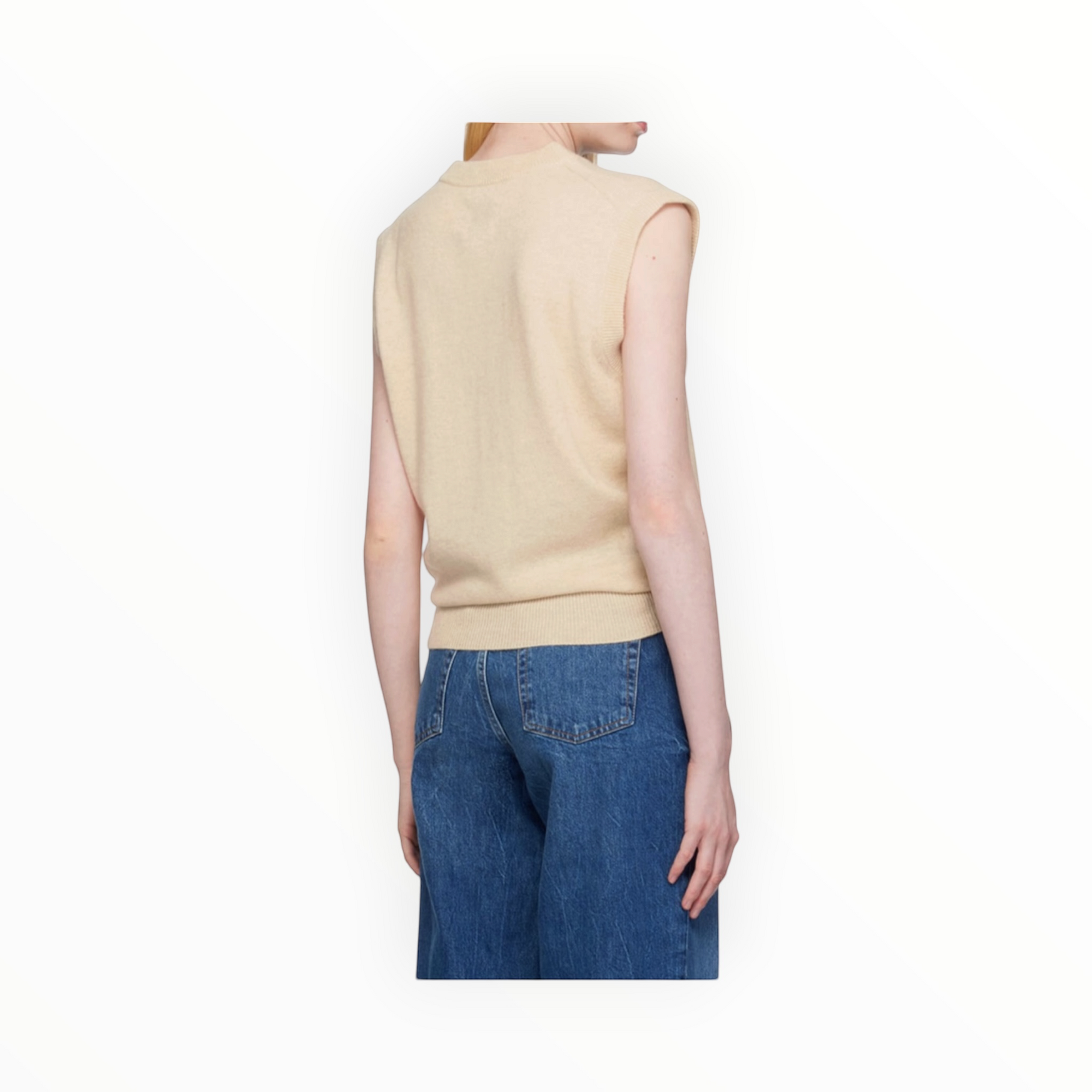 Anine Bing Ronan Cashmere Sweater - Beige