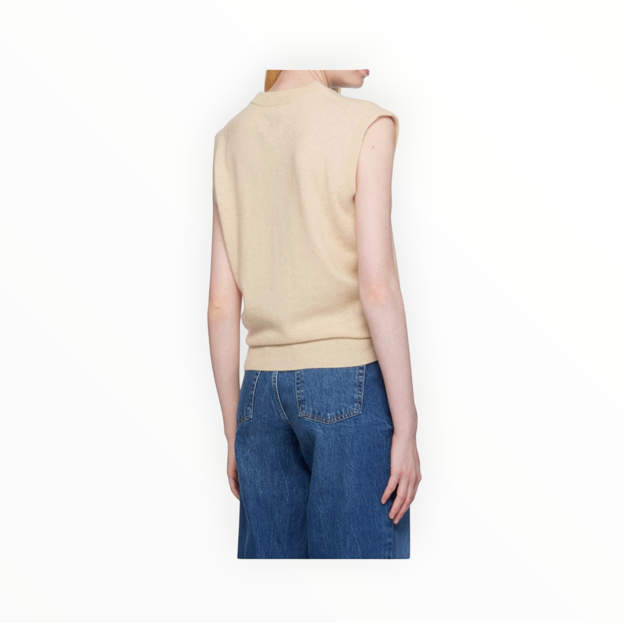 Anine Bing Ronan Cashmere Sweater - Beige