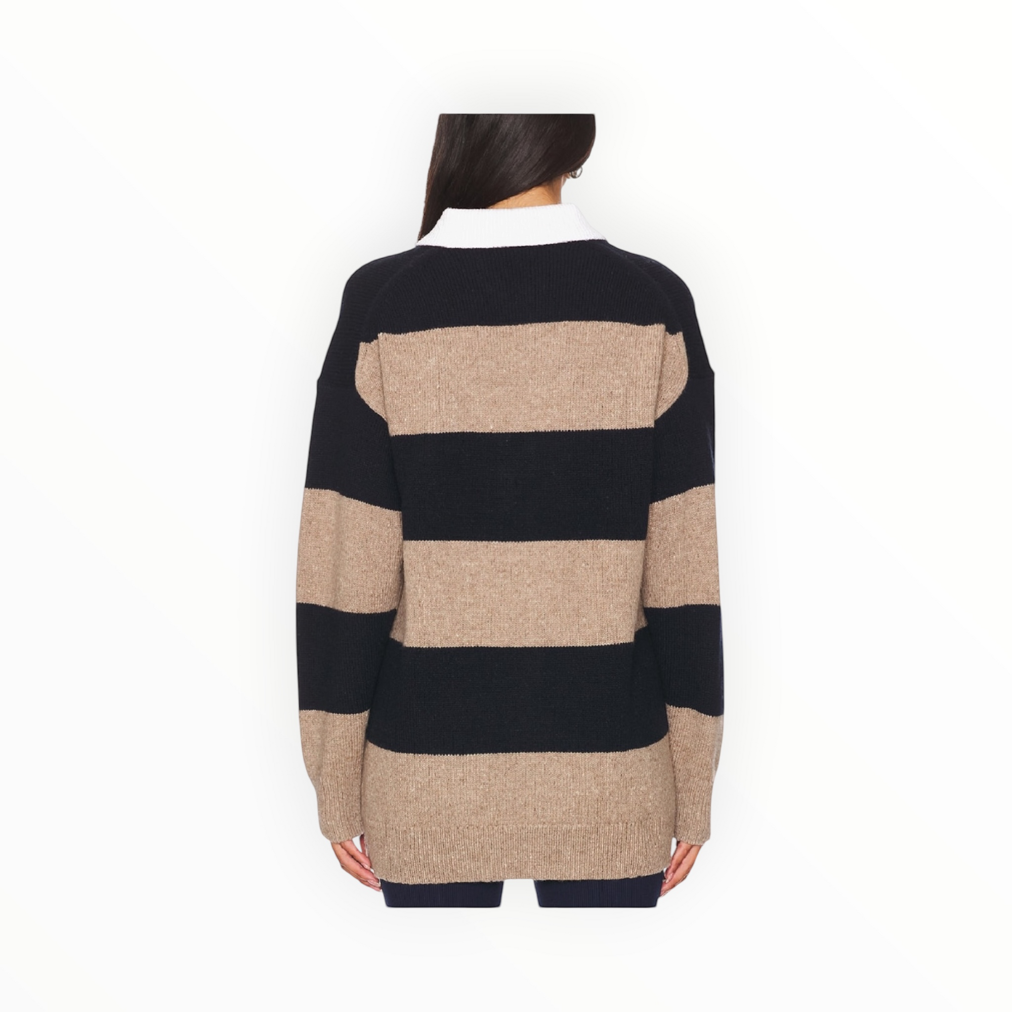 A.L.C. Mason Sweater - Navy/Milk Tea