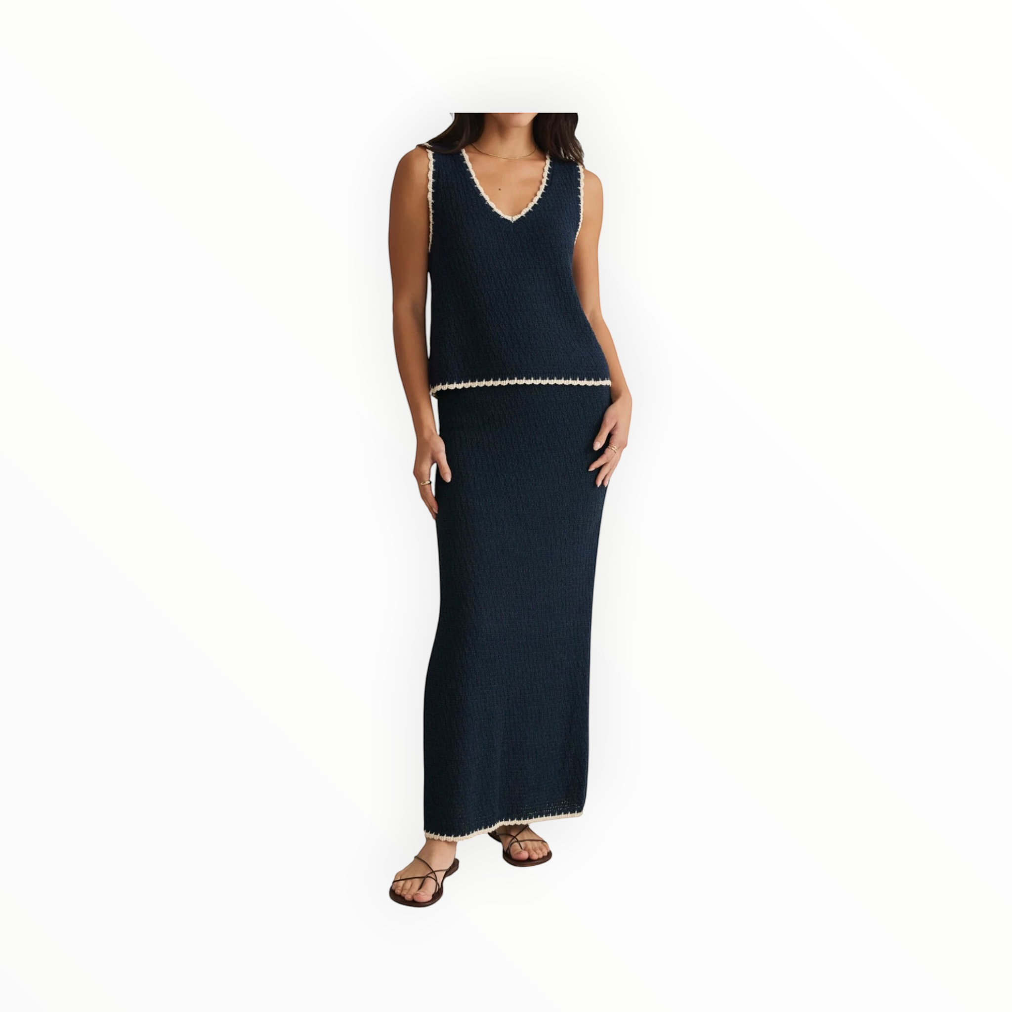 Z Supply Yessenia Whipstitch Skirt - Eclipse