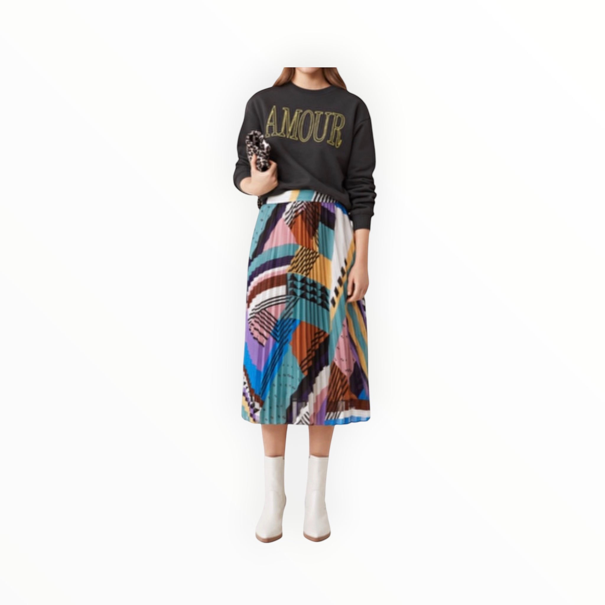 SUNCOO "Amour" Serge Sweatshirt - Carbon